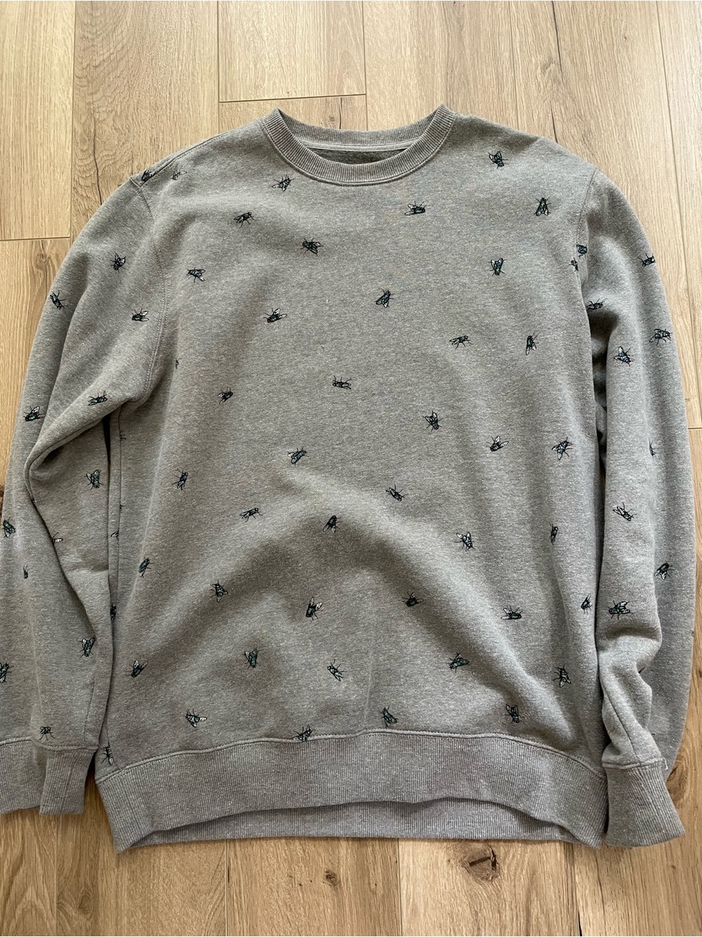 Vans fly all over print AOP off the wall crewneck sweatshirt L fleece lined